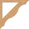 Ekena Millwork Funston Traditional Smooth Bracket w/ Offset Brace, Western Red Cedar, 5 1/2"W x 48"D x 48"H BKT0604X48X48FST01SWR - alternate 3
